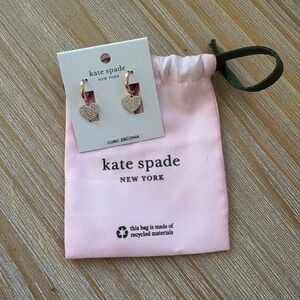 Kate Spade Rose Gold Heart Earrings